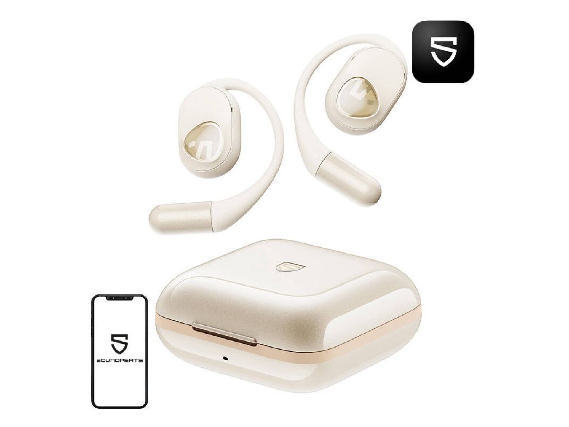 Auriculares TWS Soundpeats GoFree2+ (blancos)