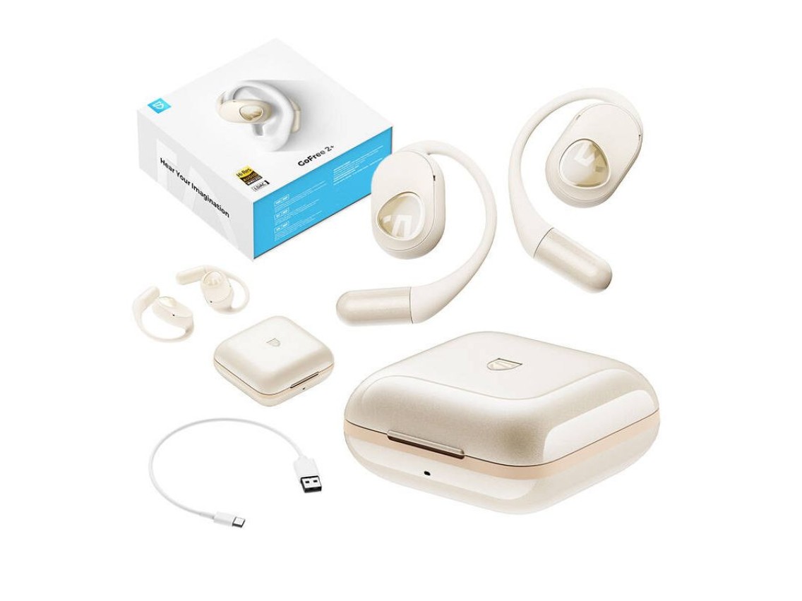 Auriculares TWS Soundpeats GoFree2+ (blancos)