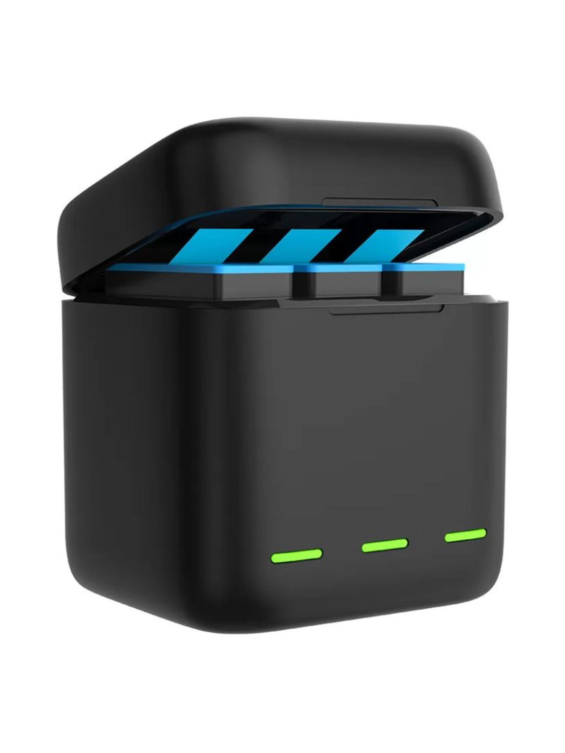Caixa de carregamento Telesin com 3 slots para GoPro Hero 12 / Hero 11 / Hero 10 / Hero 9