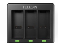 3-slot charger Telesin for GoPro Hero 12 / Hero 11 / Hero 10 / Hero 9 3-slot charger Telesin for GoPro Hero 12 / Hero 11 / Hero 10 / Hero 9
