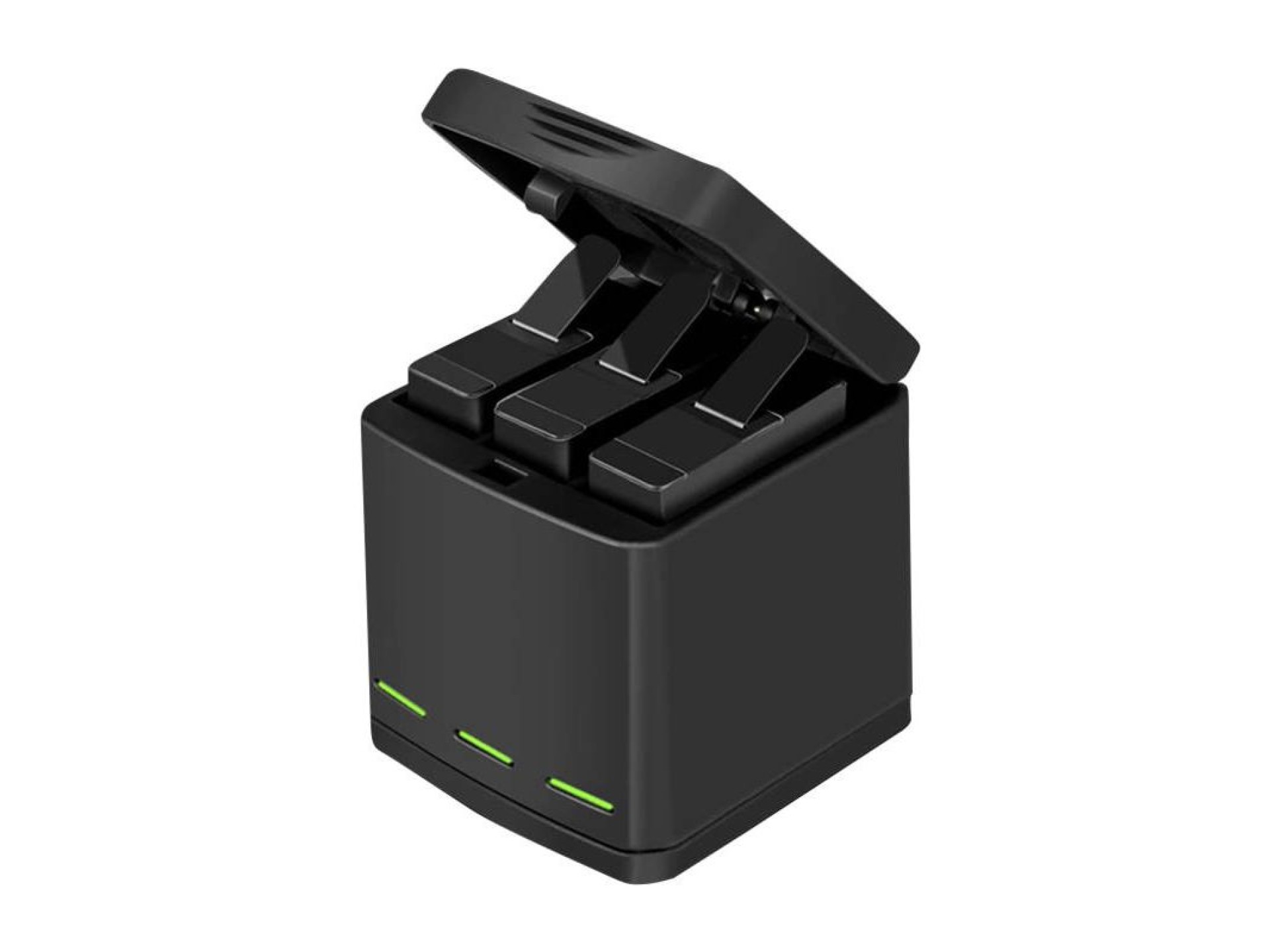 Carregador Telesin Box de três canais para GoPro Hero 5/6/7/8 + 2 baterias (GP-BNC-801)