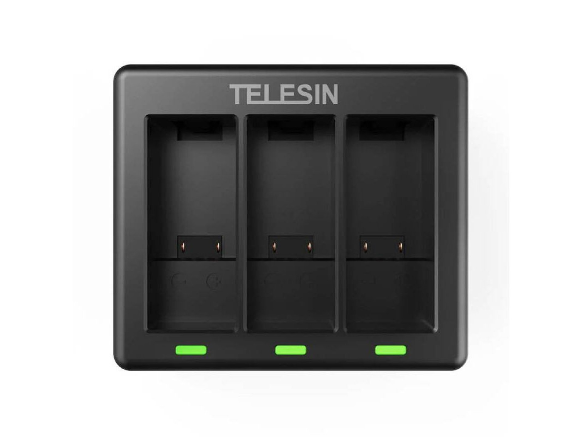 Carregador Telesin de três canais + 2 baterias para GoPro Hero 9 / 10 / 11 / 12 (GP-BTR-903-B)