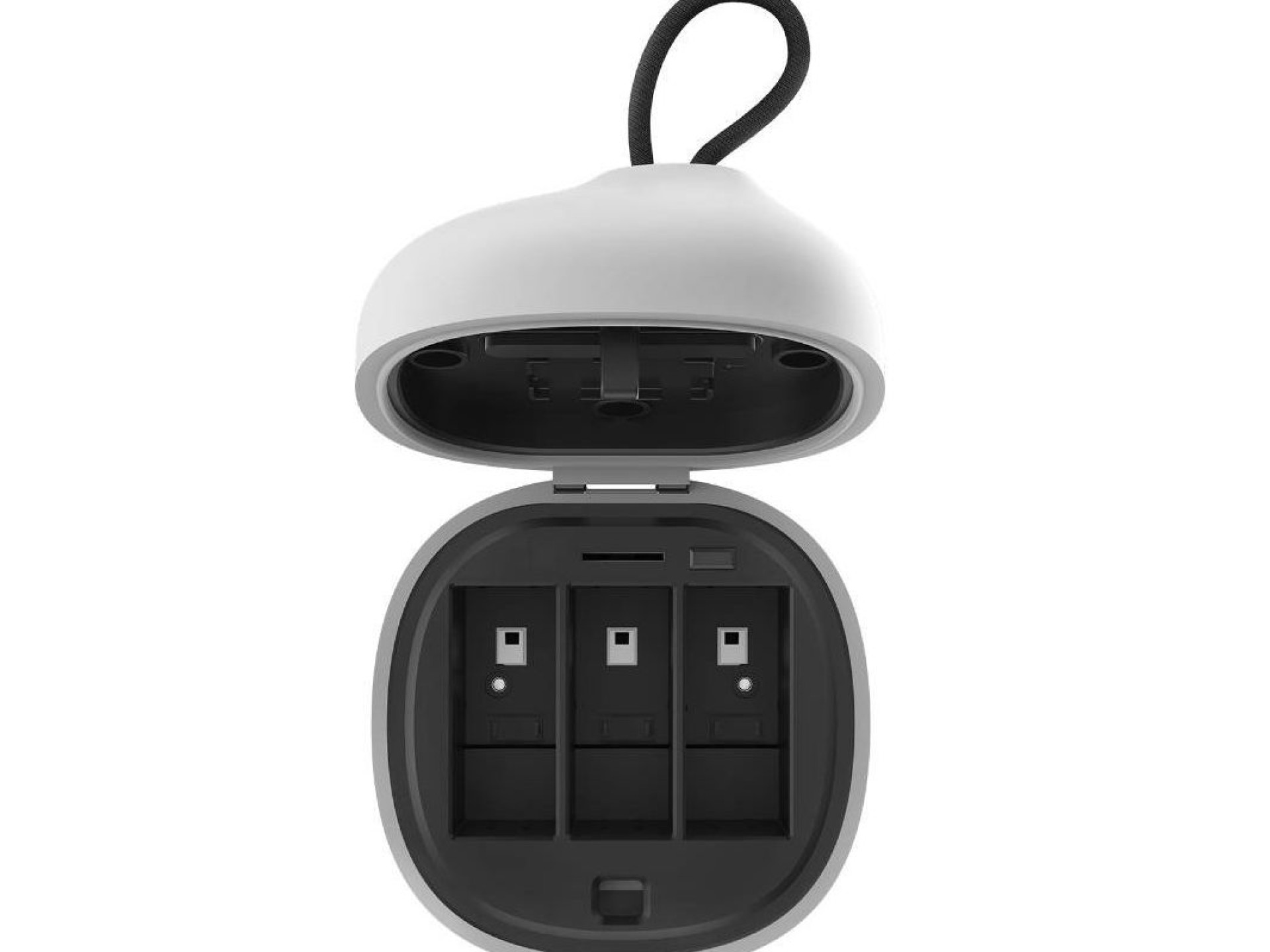 Carregador à prova d'água de 3 slots, caixa completa Telesin para GoPro Hero 12 / Hero 11 / Hero 10