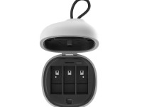 Carregador � prova d'�gua de 3 slots, caixa completa Telesin para GoPro Hero 12 / Hero 11 / Hero 10 