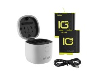 Cargador impermeable de tres canales Telesin Allin Box + 2 baterías para GoPro Hero 12 / Hero 11 / H Cargador impermeable de tres canales Telesin Allin Box + 2 baterías para GoPro Hero 12 / Hero 11 / H