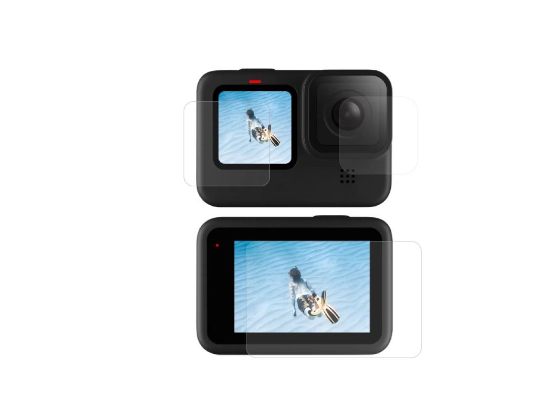 Screen and lens protective foil Telesin for GoPro Hero 9 / Hero 10 / Hero 11 / Hero 12 (GP-FLM-902)