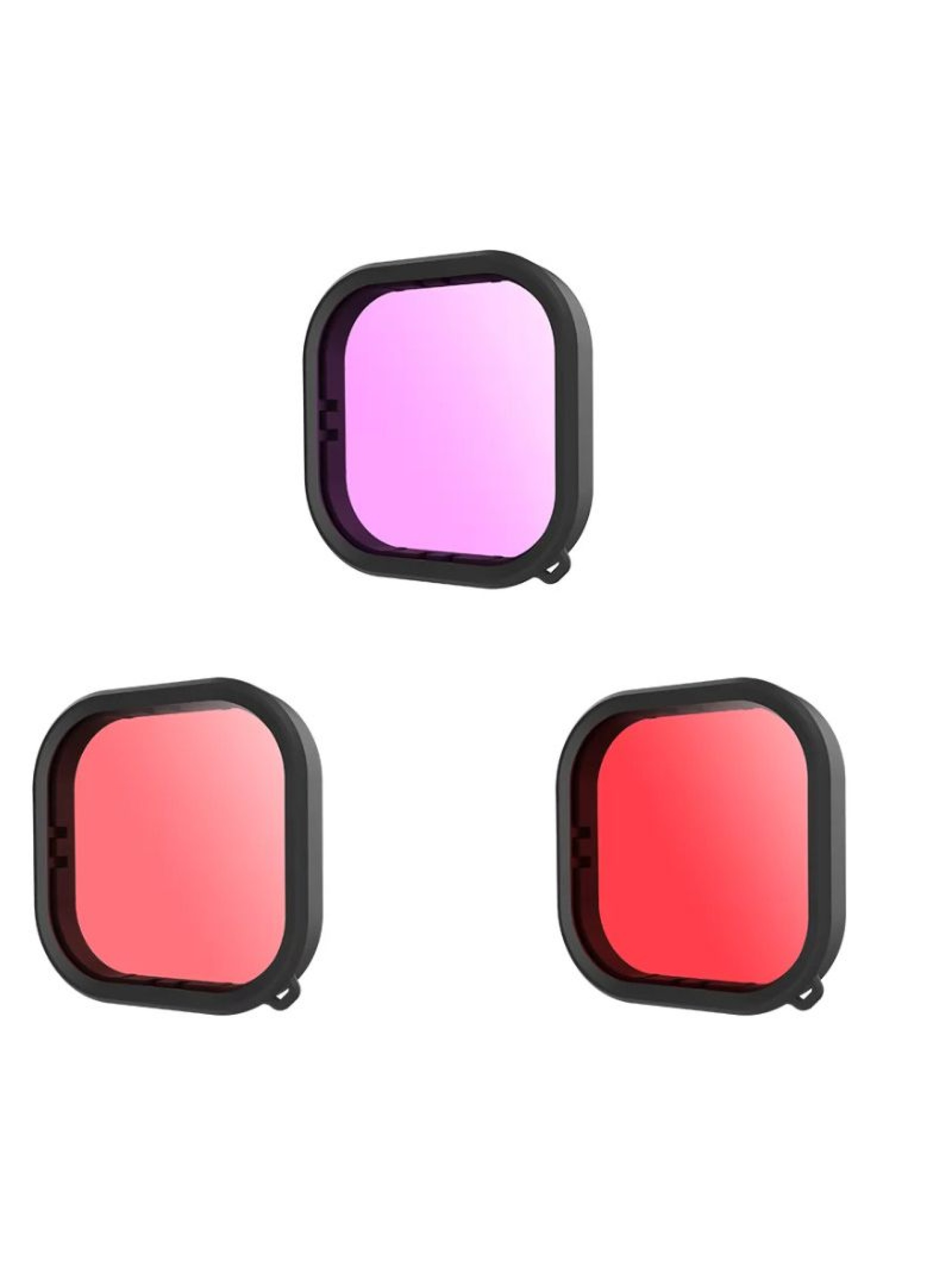 Conjunto de filtros à prova d'água para lentes Telesin para GoPro Hero 9 / Hero 10 / Hero 11 / Hero