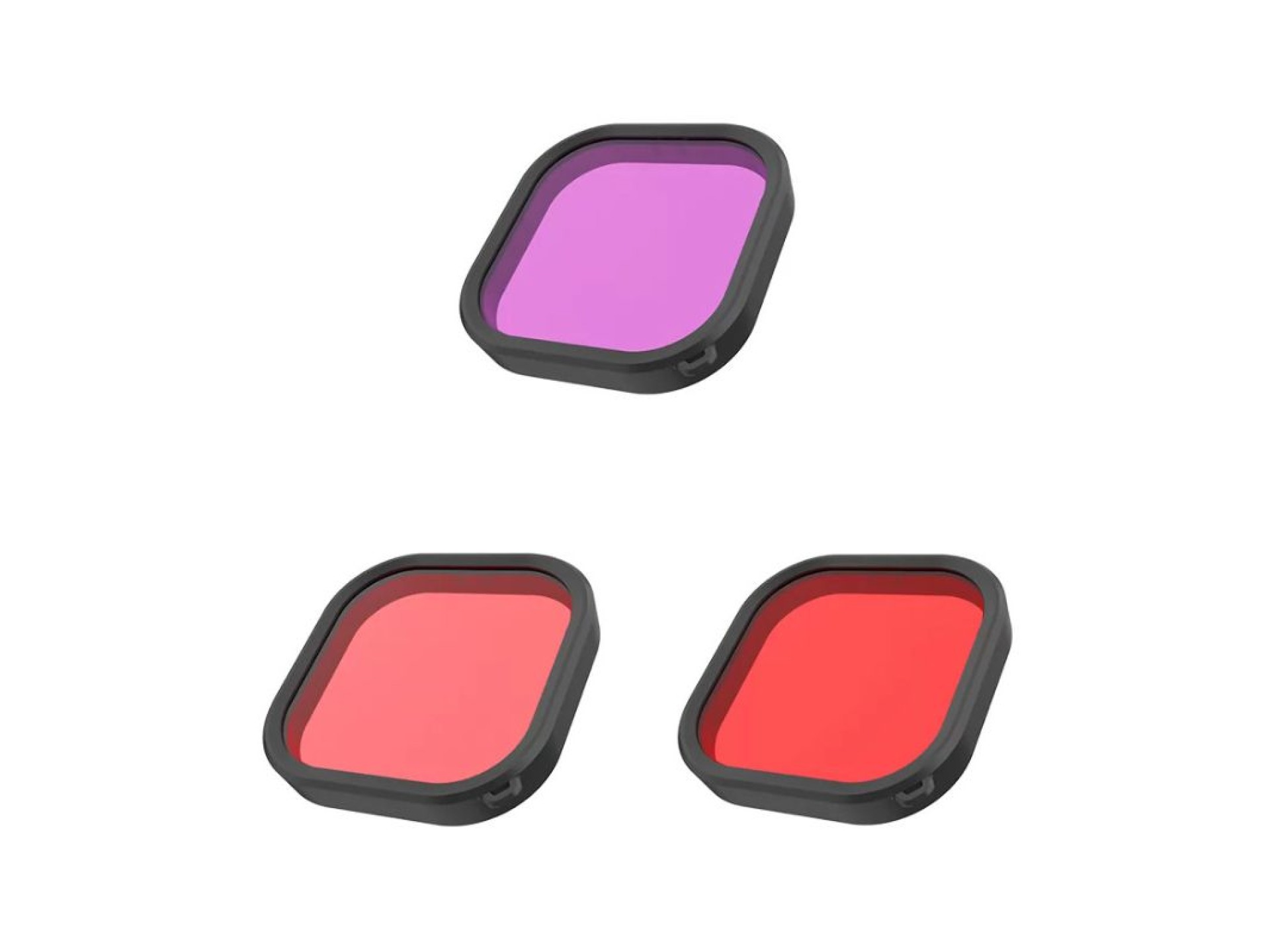 Conjunto de filtros à prova d'água para lentes Telesin para GoPro Hero 9 / Hero 10 / Hero 11 / Hero