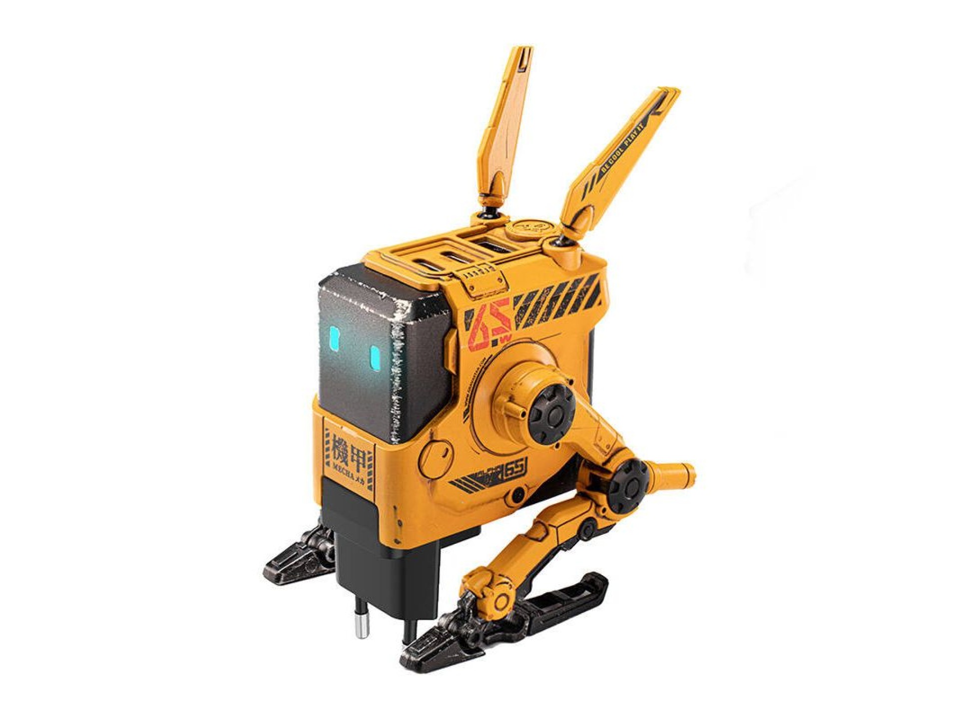 GravaStar Alpha65 65W GaN Fast War Versão Danificada Amarela