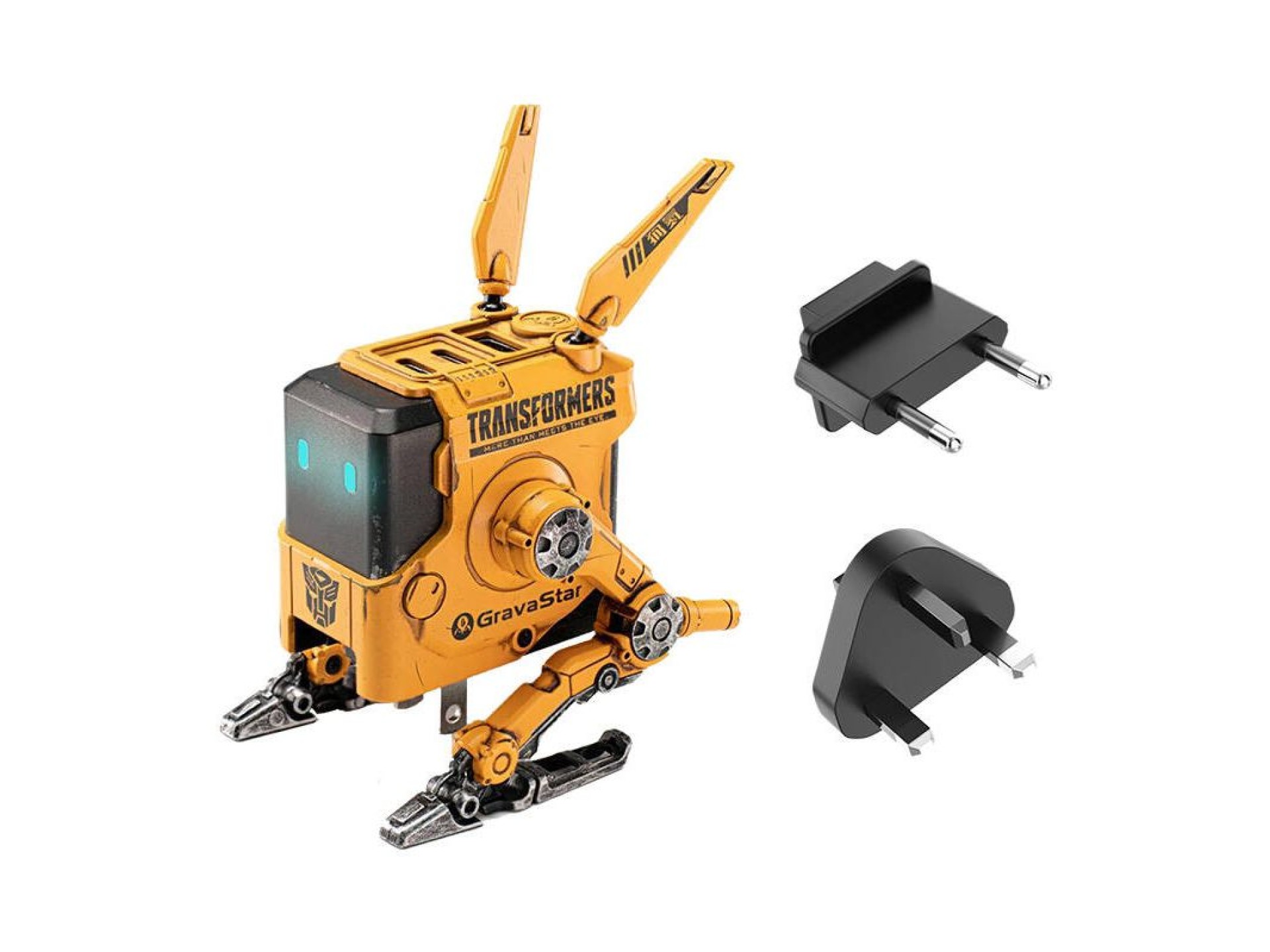 GravaStar Alpha65 65W GaN Fast War Versão Danificada Amarela