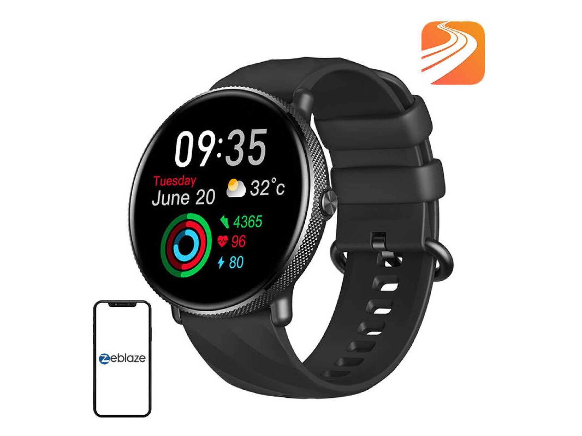 Reloj inteligente Zeblaze GTR 3 Pro (negro)