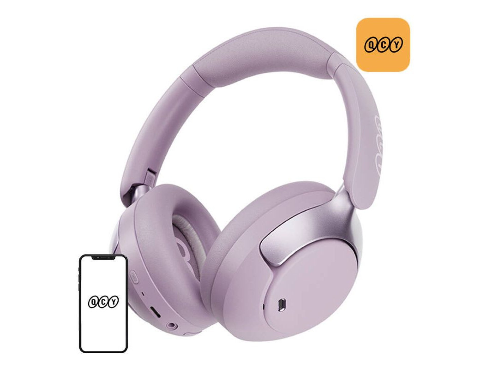 QCY H3 pro ANC wireless headphones (purple)
