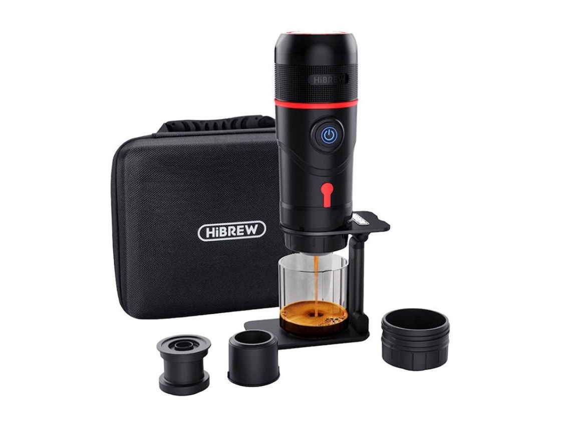 Cafeteira port�til 3 em 1 com estojo HiBREW H4-premium 80W