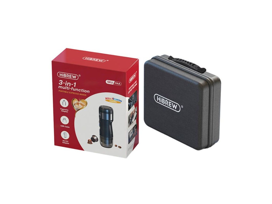 Cafetera portátil 3 en 1 con estuche 80W HiBREW H4A