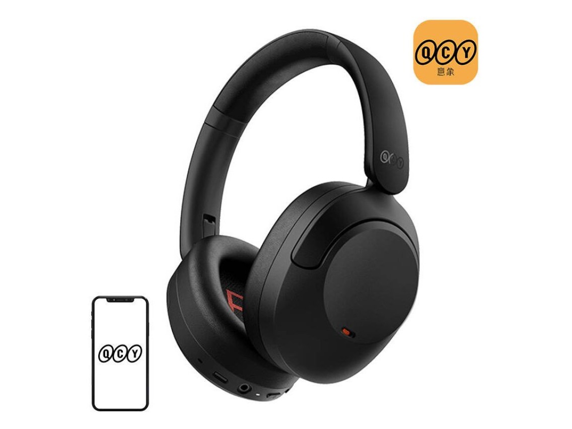 Fones de ouvido sem fio QCY ANC H4 (preto)