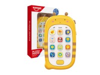 Telefone de brinquedo Huanger HE0536 com fun��o de grava��o (amarelo)