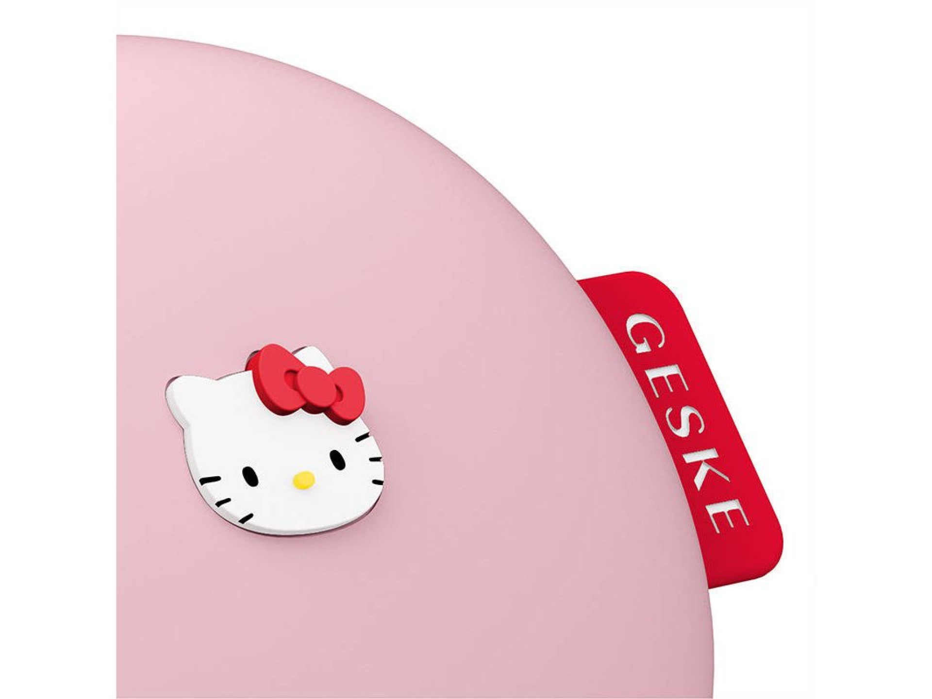 Cepillo de limpieza facial 3 en 1 Geske con aplicación (rosa Hello Kitty)
