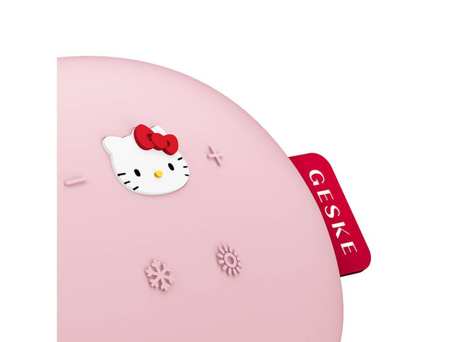 Massageador facial sônico quente e frio 8 em 1 com aplicativo (rosa Hello Kitty)
