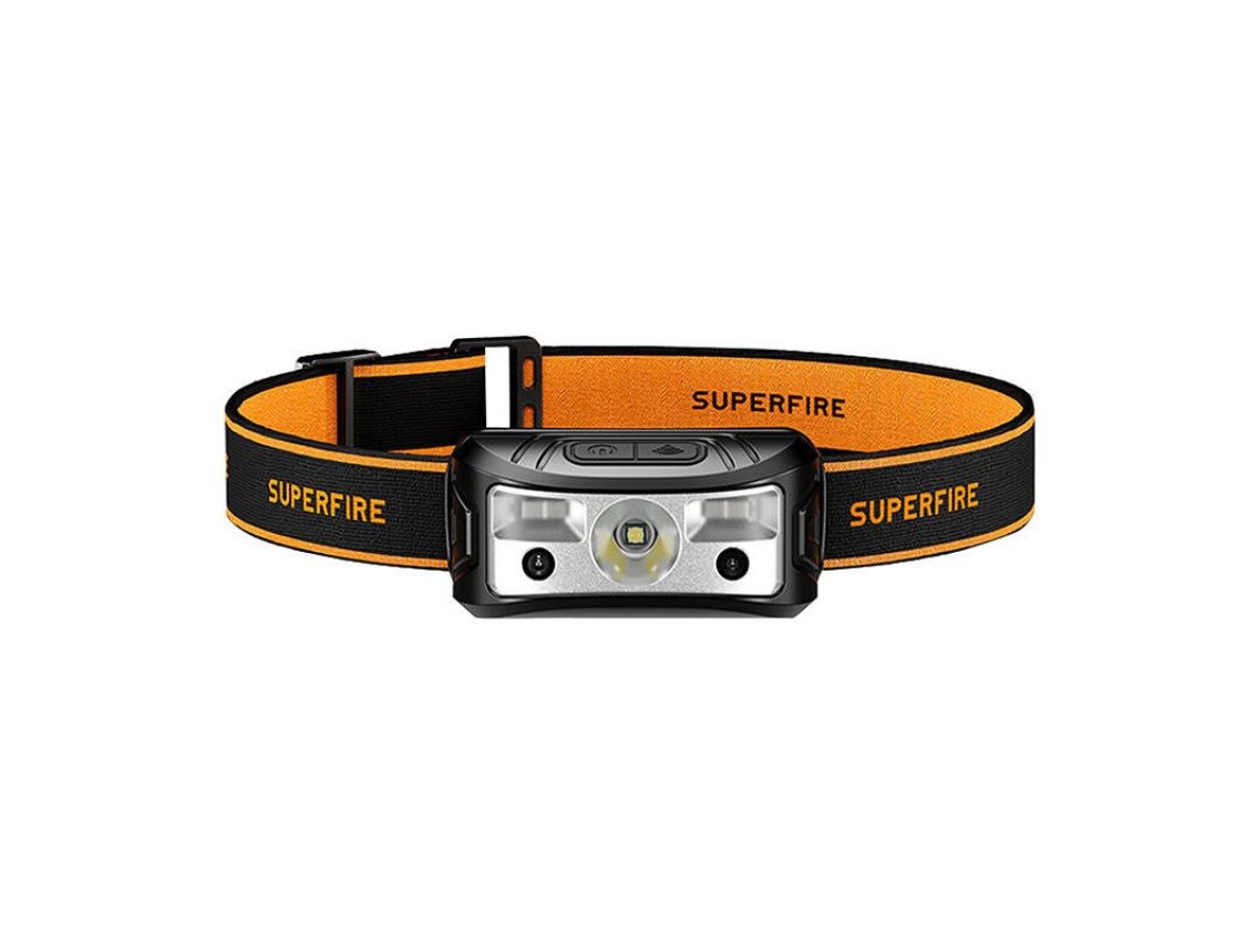 Linterna frontal Superfire HL05-K � 120 lm, 100 m, 7 modos