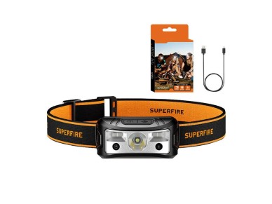 Linterna frontal Superfire HL05-K � 120 lm, 100 m, 7 modos