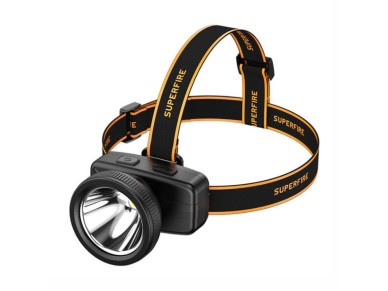 Lanterna de cabe�a Superfire HL55 � 150lm, USB-C, 4 modos, 270m