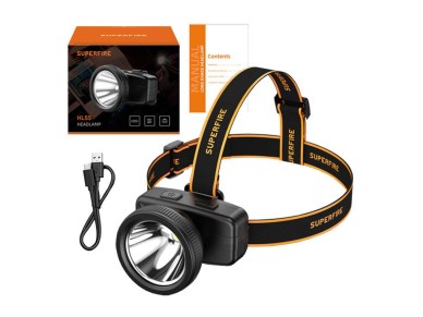 Headlamp Superfire HL55 – 150lm, USB-C, 4 modes, 270m