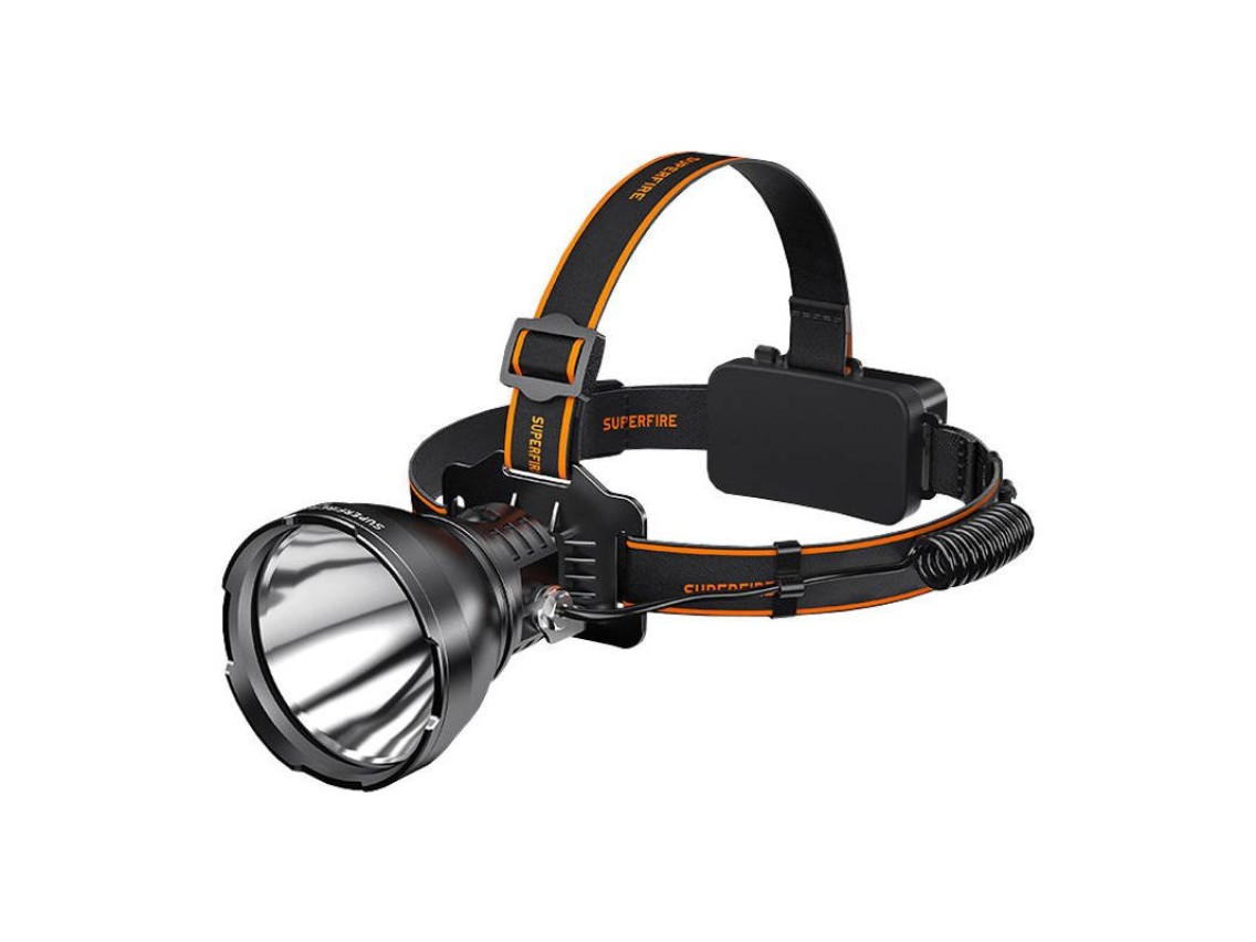 Linterna frontal Superfire HL60, 2300 lm, USB-C