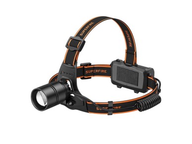 Lanterna de cabe�a Superfire HL71 � 500lm, USB, 5 modos