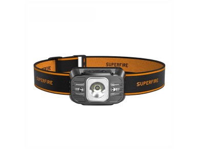 Linterna frontal Superfire HL75-X � 220 lm, USB, 7 modos, 120 m