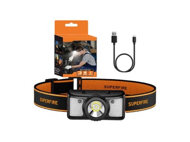 Linterna frontal Superfire HL91-X � 200 lm, 220 m