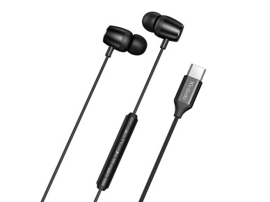 Auriculares internos con cable Mcdodo HP-1050, USB-C (negros) Auriculares internos con cable Mcdodo HP-1050, USB-C (negros)