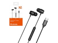 Auriculares internos con cable Mcdodo HP-1050, USB-C (negros) Auriculares internos con cable Mcdodo HP-1050, USB-C (negros)