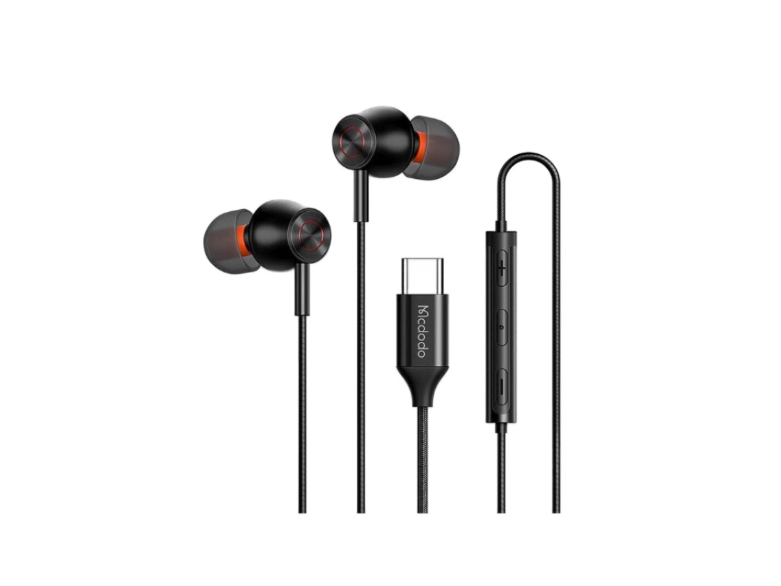 Auriculares internos con cable Mcdodo HP-3490, USB-C (negros)