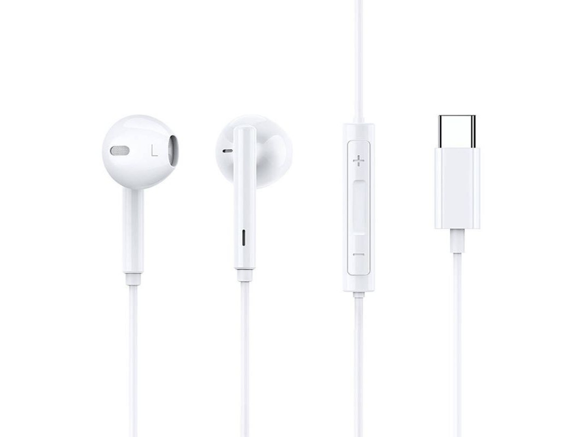 Auriculares con cable Mcdodo HP-7500, USB-C (blancos)