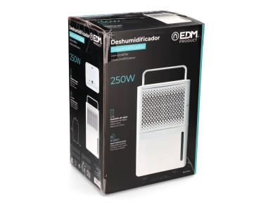 Dehumidifier 250w 12l/day 2.1l tank edm