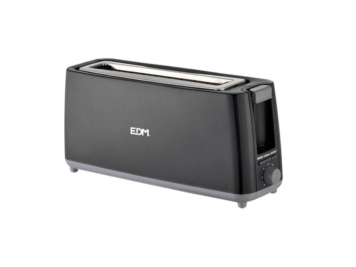 Torradeira ranhura longa black design 900w edm