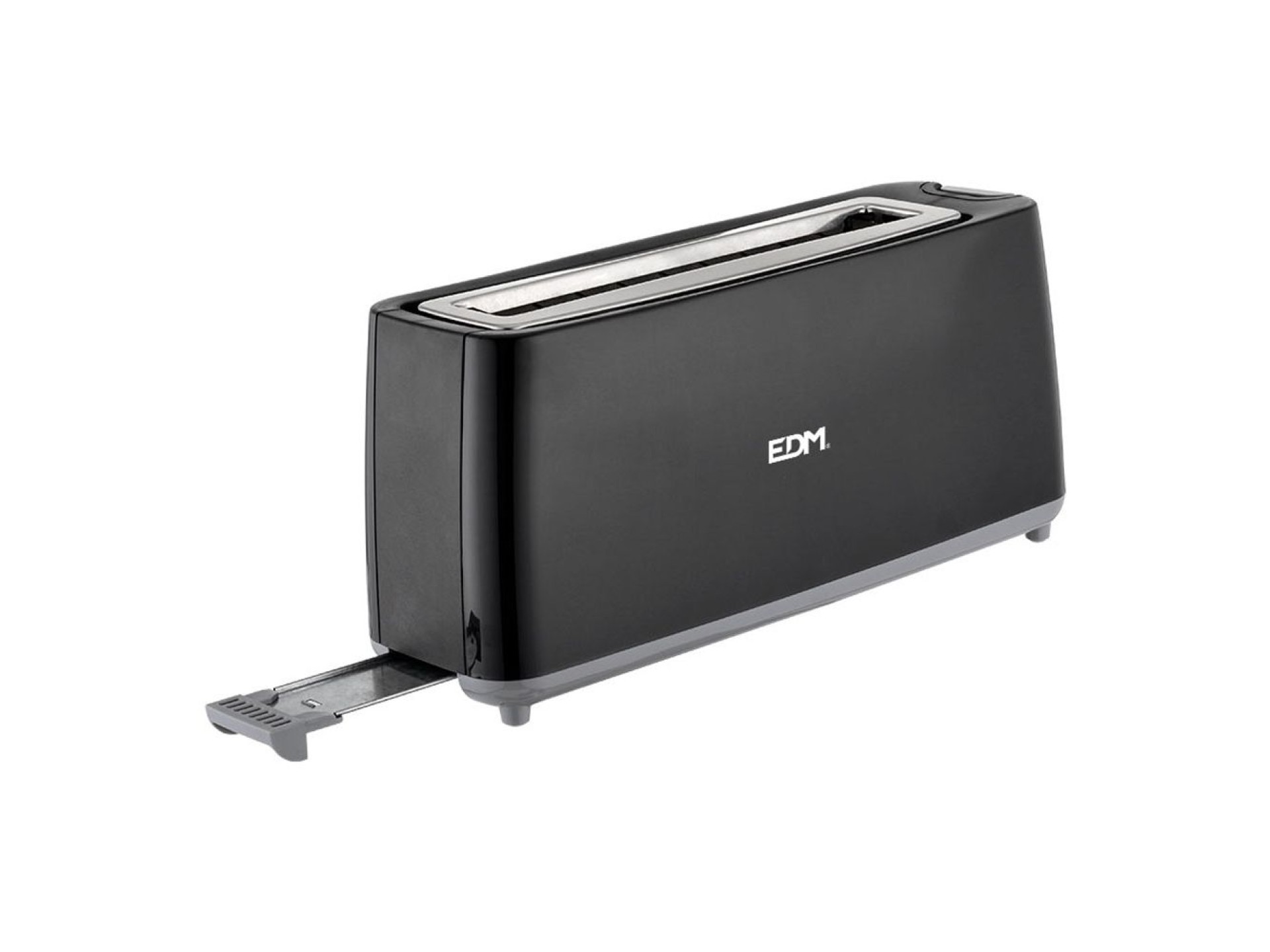 Black design edm long slot toaster 900w edm