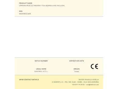 E27 wood and fabric edm table lamp E27 wood and fabric edm table lamp