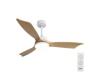 Baltic model ceiling fan with 3 wooden blades �132cm