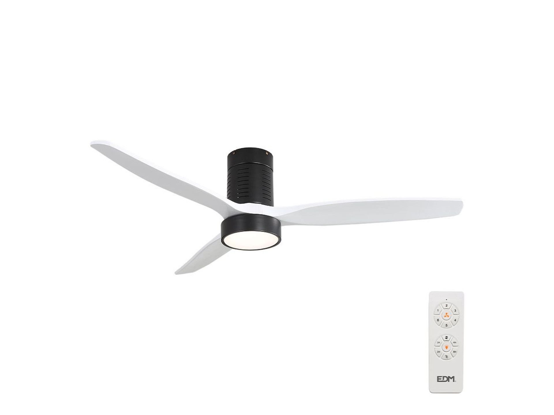 Wood ceiling fan led light 3000/4000/6500k, 3cct, kara edm