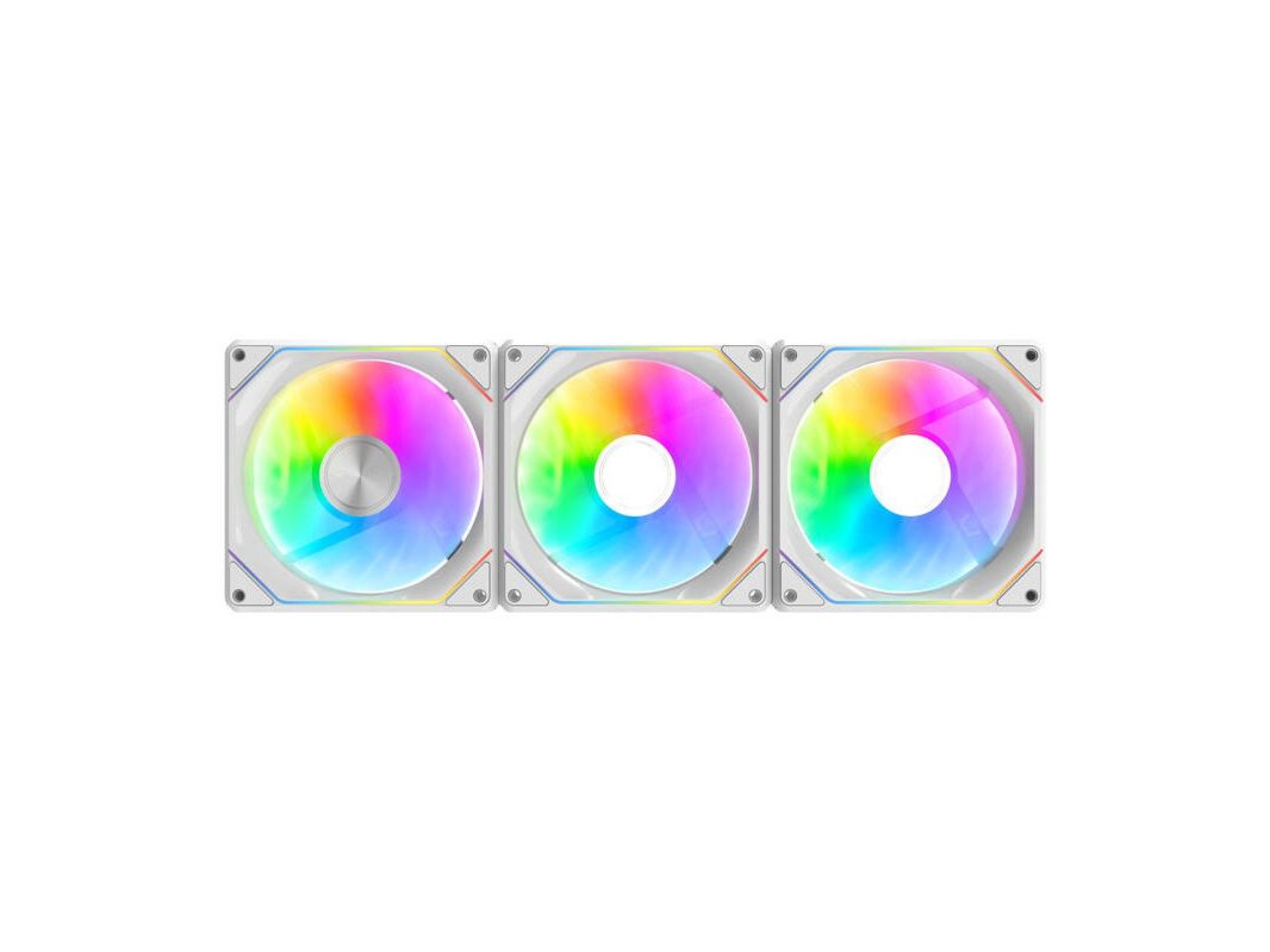 Ventoinhas para computador Darkflash Gauss G24 3 em 1 (brancas)