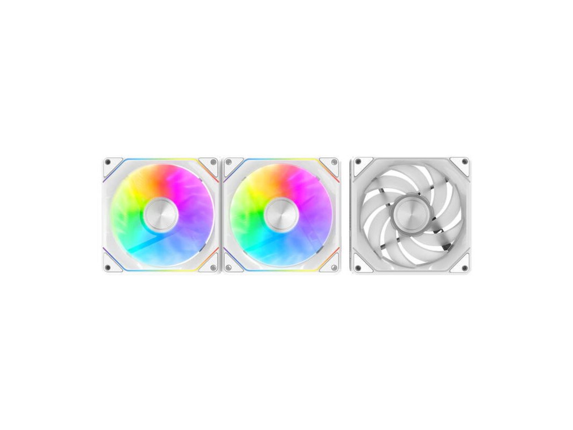 Ventoinhas para computador Darkflash Gauss G24 3 em 1 (brancas)
