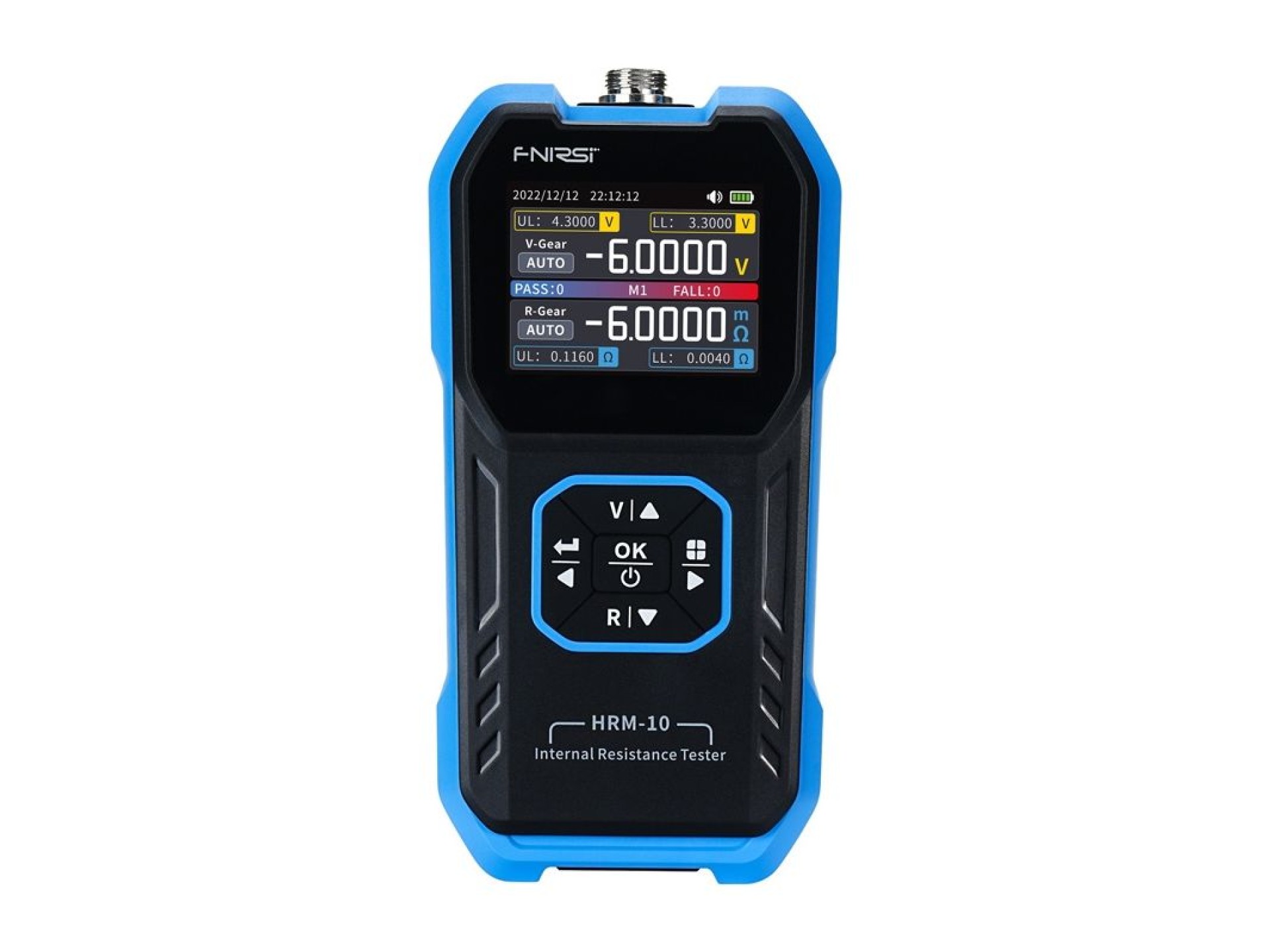 Medidor de resistência interna de bateria FNIRSI HRM-10