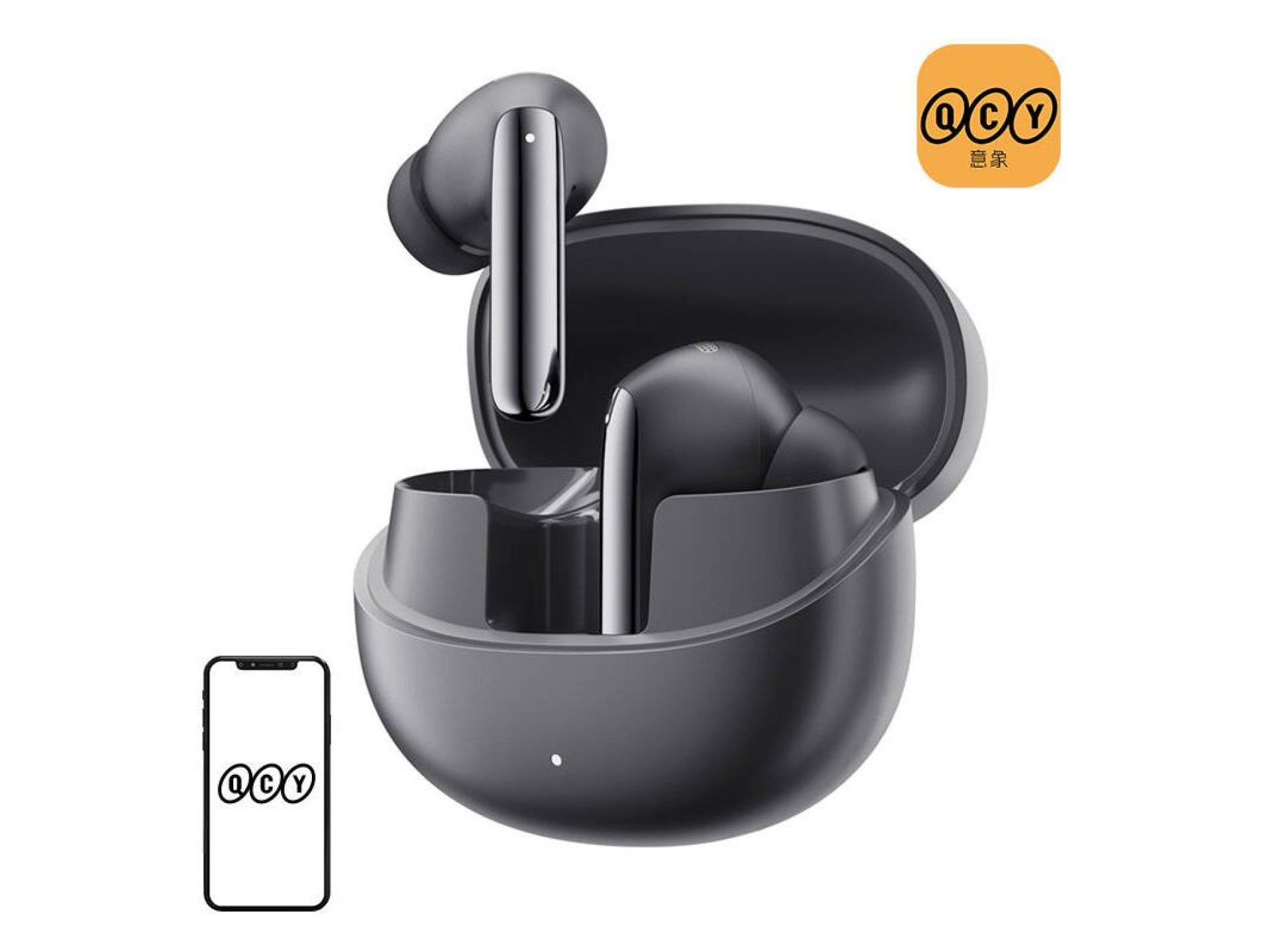 Fones de ouvido TWS QCY MeloBuds Pro HT08, ANC (preto)