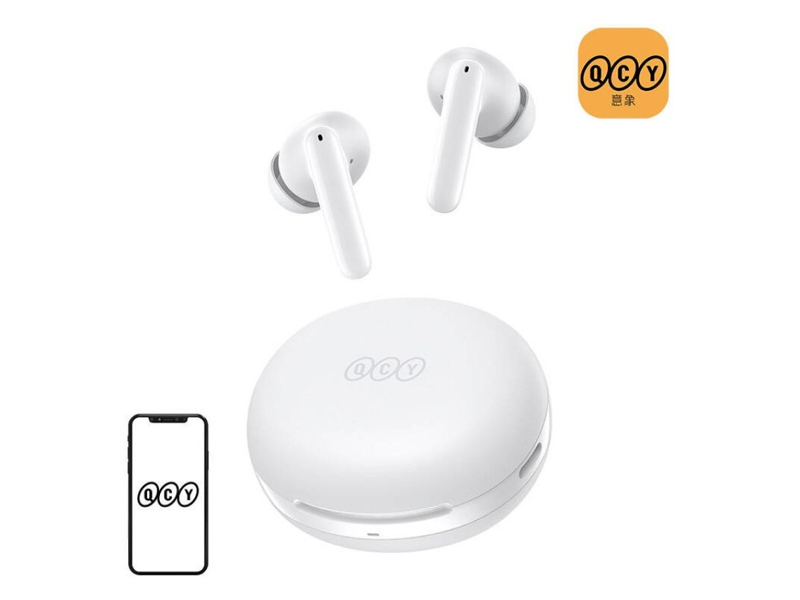 Auriculares TWS QCY T13 ANC2, ANC (blancos)