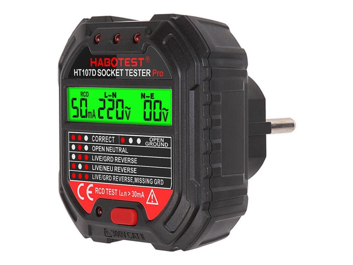 Socket tester with digital display Habotest HT107D