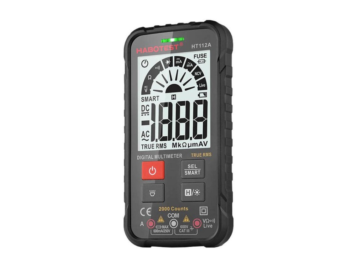 Multímetro digital universal Habotest HT112A True RMS
