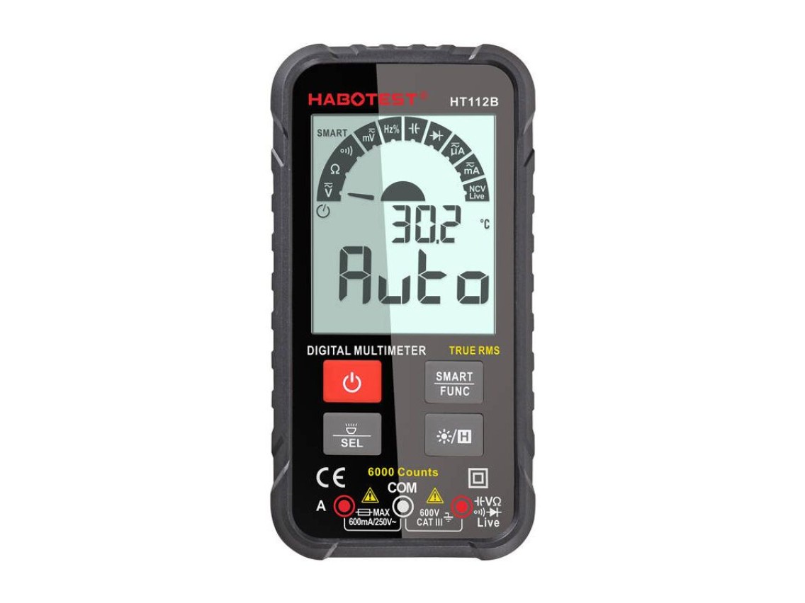 Multímetro Digital Universal True RMS Habotest HT112B