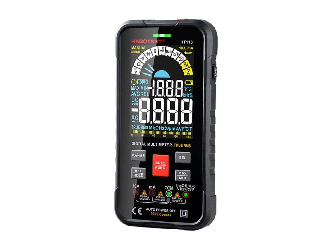 Mult�metro digital universal Habotest HT116 True RMS, NCV