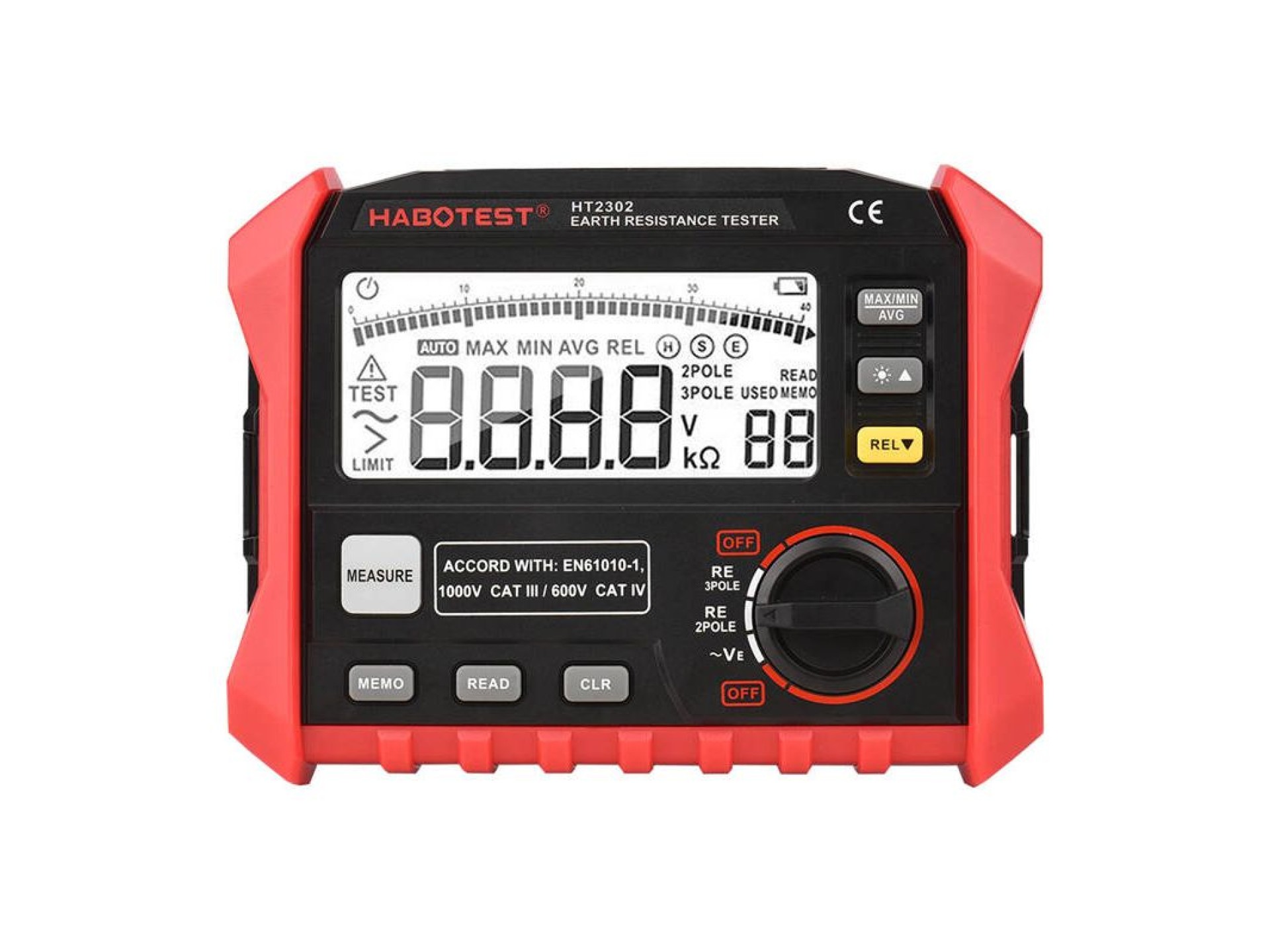 Habotest HT2302 Digital Earth Resistance Tester